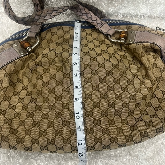 Gucci Bamboo Bar Shoulder Bag GG Canvas - Picture 10 of 16